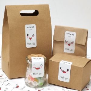 In Tem Decal Dán Hộp Carton Tem Thank You Dán Niêm Phong Hộp theo yêu cầu