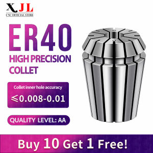 XJL High-precision ER40 collet chuck engraving machine spindle elastic milling cutter machining center collet precision fixture collet