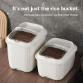 Royalstar 5/10/15KG Rice Dispenser with Wheels Large Rice Storage Box Kitchen Rice Bucket Preferab Rice Storage Insect-Proof Rice Container. 