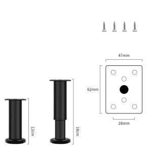 8-30cm Kaki Furnitur Sofa Besi Kaki Stok lokal Penyangga Balok Tempat Tidur Furniture Foot Adjustable Tinggi