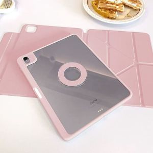 Magnetic Detachable iPad Case 720° Rotating Protective Cover Shockproof Shell for iPad