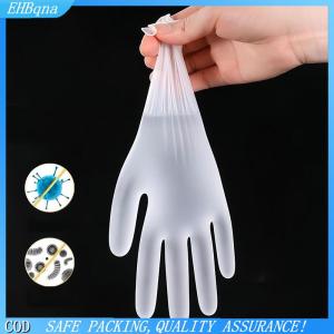 COD 50 100Pcs Cao Su Miễn Phí Găng Tay TPE Găng Tay Dùng Một Lần Trong Suốt Không Trượt Axit Làm Việc An Toàn Thực Phẩm Cấp Hộ Gia Đình Làm Sạch Găng Tay