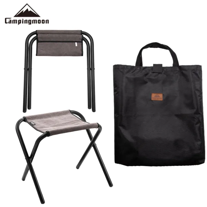 CAMPINGMOON%20Ultralight%20Folding%20Stool%20Chair%20Portable%20Foldable%20Camping%20Seat%20Pack%20with%20Storage%20Bag%20Folding%20Aluminum%20Alloy%20Canvas%20Cotton%20BBQ%20Hiking%20Picnic%20Fishing%20Beach%20Outdoor%20Travel%20Heavy%20Duty%20Original%20Camping%20Moon%20-%20Image%208