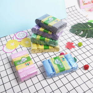 Set 5 Cuộn Túi Đựng Rác Sinh Học Tự Phân Hủy Nhiều Màu Siêu Dai Co Giãn Tốt Bảo Vệ Môi Trường Dễ Sử Dụng