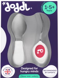 Doddl Cutlery 2Pc(Spoon and Fork) Magenta