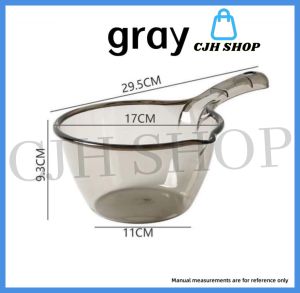 CJH SHOP Water Dipper Clear Tabo Aesthetic Transparent Scooper Bathroom Toilet Dip Buckets Water Scoop