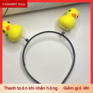 CS Phim Hoạt Hình Dễ Thương Nhỏ Màu Vàng Vịt Headband Headdress Trang Điểm Tóc Mỏng Hoop Rửa Mặt Hairband Cho Phụ Nữ Cô Gái Phụ Kiện Tóc