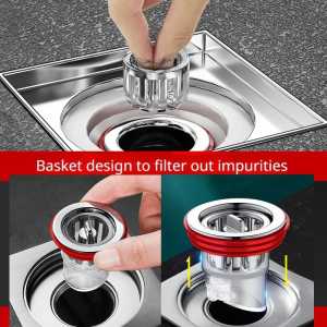 Saringan Filter Saluran Air Kamar mandi Saringan Got Lantai Kamar mandi Saringan Penutup Saluran Air