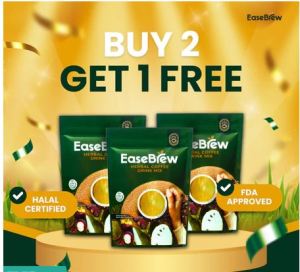 EaseBrew Herbal Coffee Drink Mix 100% Organic Go Health PH Food Supplement FDA Approved