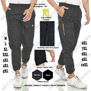 Celana Training Olah Raga Parasut Premium / Celana Jogger Olah Raga Panjang (Standar jumbo dan Super Jumbo)