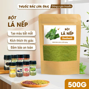 Bột lá nếp sấy lạnh nguyên chất 500g (Bột lá dứalá thơm)