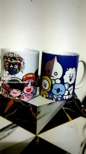 B21❤️BtS:) Kpop Glossy Mug with Box Solo or Pair