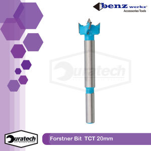 Benz Werkz Mata Bor Pelubang Kayu Engsel Sendok Hole Saw Forstner Bit 20mm Mata Bor Pelubang Kayu Engsel Sendok Pintu Kayu HPL MDF Furniture Interior Laci Lemari Pakaian Baju 20 mm Wood Drill Bit