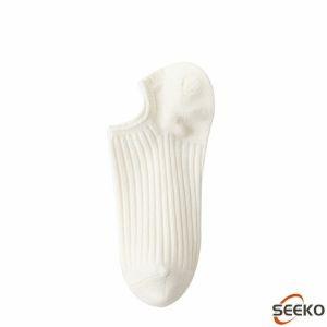 Seeko  Ladies Socks Cotton Japanese Style Plain Color Breathable and Comfortable Ankle Socks