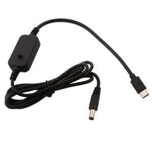 USB C Type C to 5.5x2.1mm 5V 9V 12V 12V 20V Adjustable PD Power Cable for Light Fan Toy Laptop Routers DVR and more