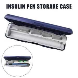 OOC Hard Shell Insulin Pen Storage Case Wear-resistant Multi Grid Universal Carrying Box Insulin Carrying Case Dust-Proof Insulin Pen Cooler Box Travel