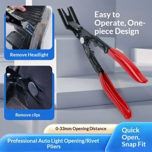 Stainless steel pry bar screwdriver for car door center console audio system removal interior trim modification and prying clips auto repair tools