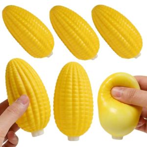 Corn Mangosteen Stress Ball Squeeze Ball Squishy Toy Buttery-Soft Feel Fidget Toy ASMR Sensory Anti Stress Relief Toy for Adults Gifts