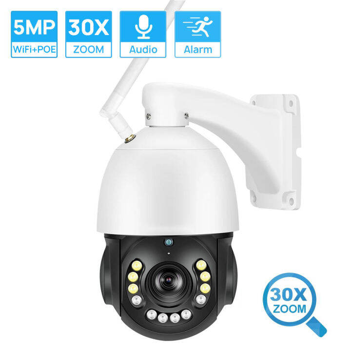 Hamrol New 8MP 4K PTZ POE Camera Wifi Outdoor AI Human Tracking 30X ...