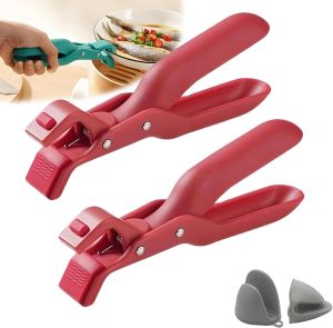 Hot Plate Gripper 2026 Upgrade Multi-Function Anti-Scald Bowl Clip Multi-Angle Hot Plate Gripper – Non-Slip Silicone Secure Grip Lifter For Kitchen Hot Bowl Dish Plate (2PC-A)