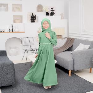 Gamis Muslim Anak Perempuan Maxy Raylane Kid Shakila Polos By Demore