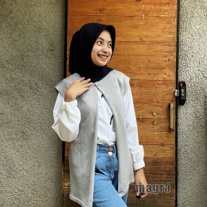 ASKARA KNIT VEST OUTER BASIC ROMPI TANPA LENGAN WANITA