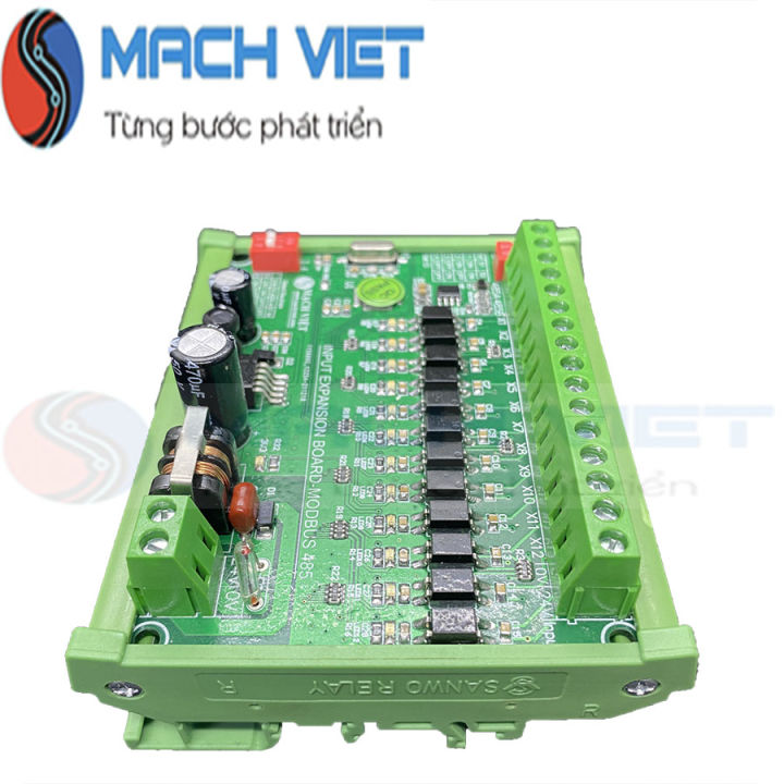 Mạch mở rộng Input cho PLC, bộ điều khiển CNC dùng Modbus RTU RS485 ...