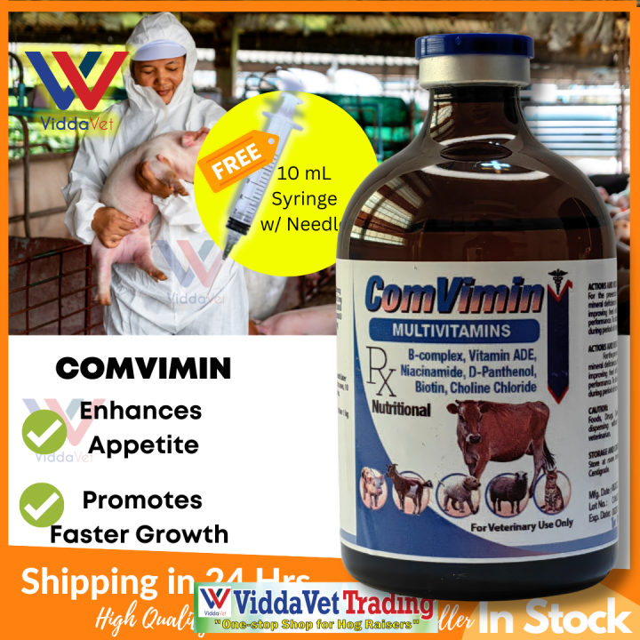 Comvimin 100ml Injectable multivitamins for poulty multi vitamins for pig vitamins fast grower