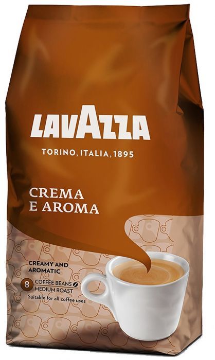 Lavazza Crema e Aroma Whole Bean Coffee Blend Chocolate Notes