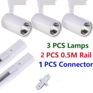 LED Track Light Ceiling Light Spotlight Warm White For Bar Stage Kitchen Tri Color Rail Lighting COD