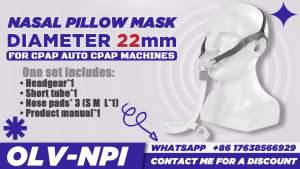 Resoxy Cpap Nasal Pillows  Universal PM1 Sleep Apnea Nasal  For Cpap&Bipap With S/M/L 3 Sizes Silicone Cushions