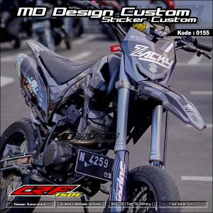 0155 (COD) Sticker Decal CRF 150 FullBody Kombinasi Crome Free Request Custom Terbaru - Sticker Variasi CRF 150 L Terbaru