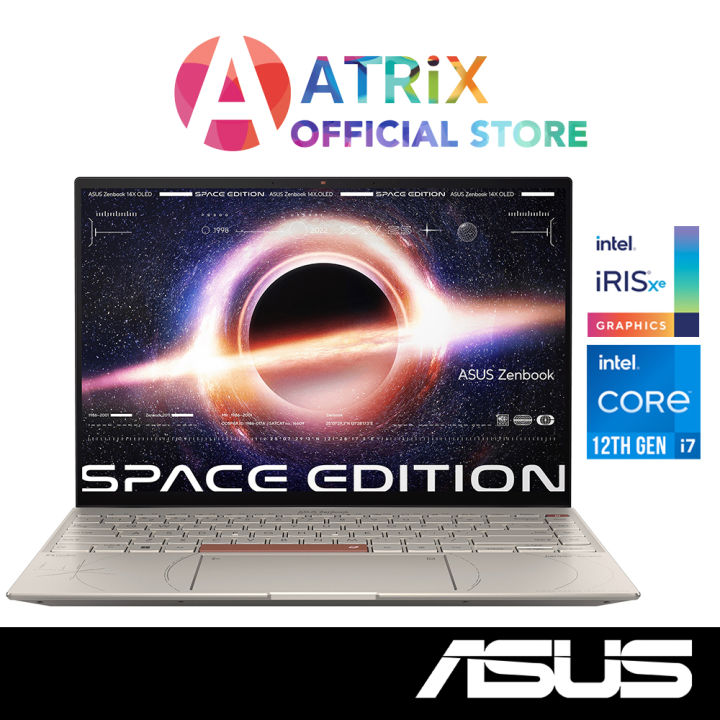 【Same Day Delivery】ASUS Zenbook 14X OLED Space Edition UX5401ZAS-KU153WS | 14.0" 4K (3840x2400) OLED Touch | Intel Core i7-12700H | Intel Iris Xe | 16GB RAM | 1TB SSD | Win11 Home | 2Y ASUS Warranty