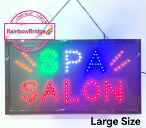 SPA SALON - RAINBOW BRIDGE LED SIGNAGE (New-Small-Large) #SIZE: W48cm & W60cm BIG