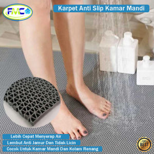 Karpet Anti Slip Kamar Mandi PVC Keset Model Jaring Warna Anti Jamur Premium Anti Licin Karpet Cepat Menyerap Air