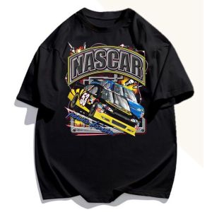 T-Shirt Kaos Vintage Mobil Nascar Fast and Fariuos Bahan 24s