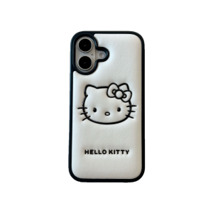 Cute Cartoon Sanrio Hello Kitty Leather Phone Case for IPhone 16ProMax 16Pro 16 15 14 13 ProMax Phone Case Funda
