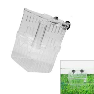 2Pieces Plastic Fry Rearing Tanks Double Compartment Isolator Box For Aquarium Fish Shrimp Breeding Hatching Supply