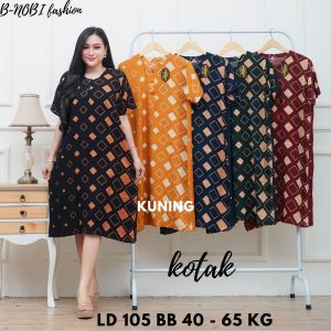 DASTER BATIK MOTIF KOTAK KOTAK TERBARU