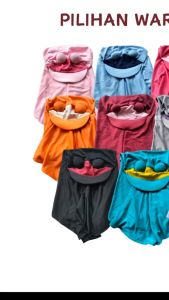 Jilbab Anak Model Topi Nyatu Variasi Pompom Hijab Topi Anak