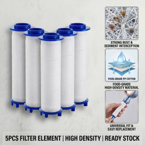 Ultimate Home Spa Shower Head with Built-in Water Filter 5 Modes Silicone Massage Brush High Pressure Handheld Shower