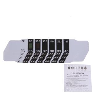 Nhiệt kế dải trán Temp-Quik đọc nhanh bằng Celsius và Fahrenheit Dải kiểm tra nhanh cho gia đình hoặc trường học