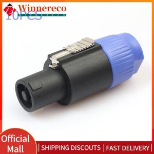 【winnereco】 10pcs Speaker Audio Cable Plug Adapter 4-Pole 4Pin NL4FC Speaker Audio Cable Ohm Plug Accessories for Amplifier