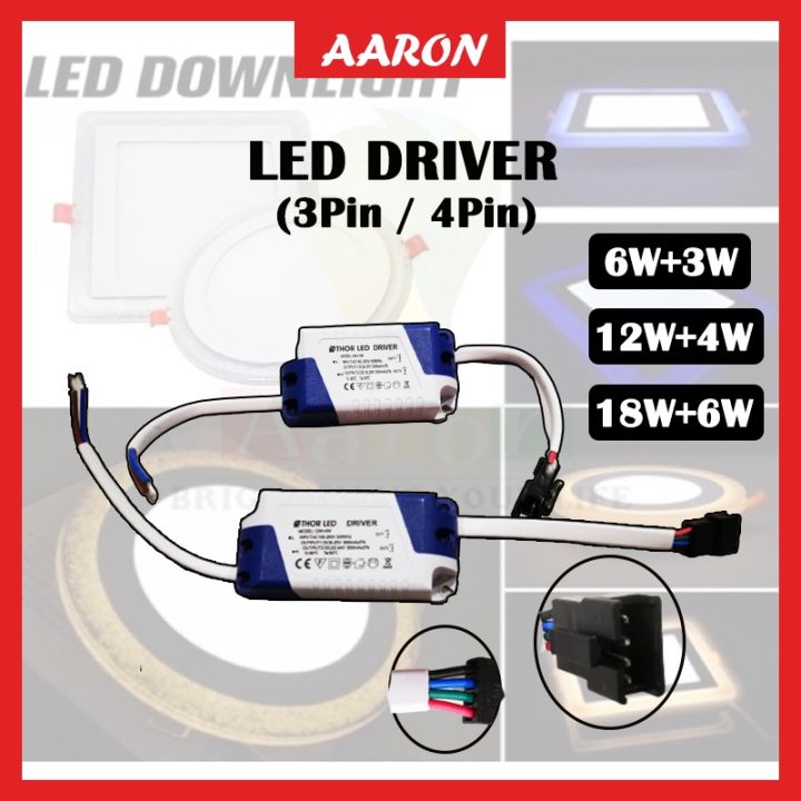 Led Panel Light Driver LED Driver Transformer 18+6w/12w+4w/6w+3w Driver 4inch 6inch 8inch LED ...