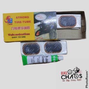 Keo + miếng vá săm xe đạp xe máy