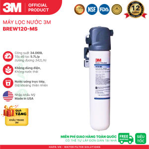 Máy Lọc Nước 3M BREW120-MS ICE140-S Chính Hãng 3M Mỹ Máy Lọc Nước Không Dùng Điện Uống Trực Tiếp