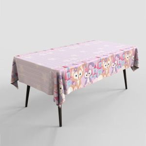 LINSBAYWU คุโรมิ ผ้าปูโต๊ะลายการ์ตูน อุปกรณ์ปาร์ตี้ปาร์ตี้ เมโลดี้ ผ้าปูโต๊ะงานเลี้ยงวันเกิด กันน้ำกันน้ำได้ เบาะรองโต๊ะปิกนิก