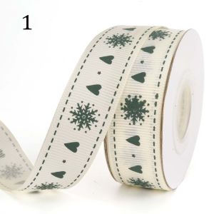 FDGFGG DIY Printed Sewing Merry Christmas Home Decor Gift Packing Christmas Decor Bronzing Ribbon Christmas Ribbon Satin Ribbon