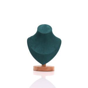 FEELINGS Suede Jewelry Storage Rack 3D Wooden Neck Display Props  Show Display Model Necklace