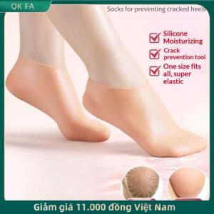 QK FA ✨ 1 cặp Chống Nứt Khô da chết chân công cụ Spa Silicone giữ ẩm chân vớ tái sử dụng gel thả bảo vệ chân Bìa